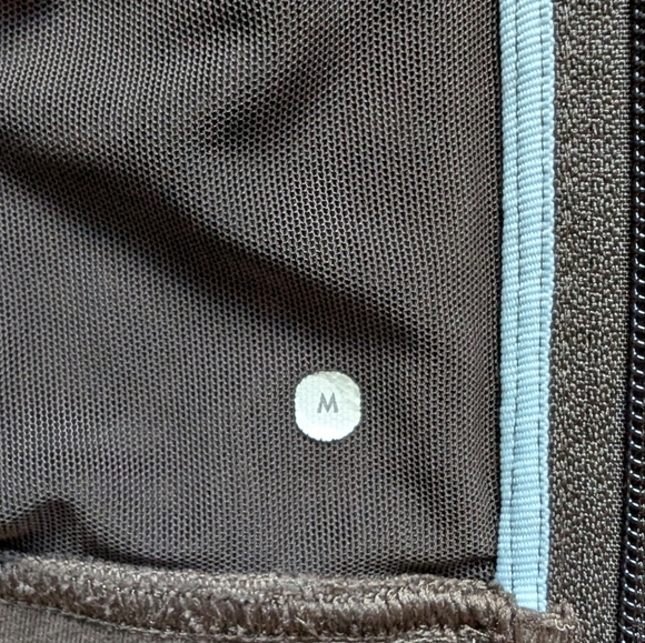 Lululemon Track Jacket Athletic Sport Running Casual Mens Medium Chocolate Brown - Picture 14 of 16